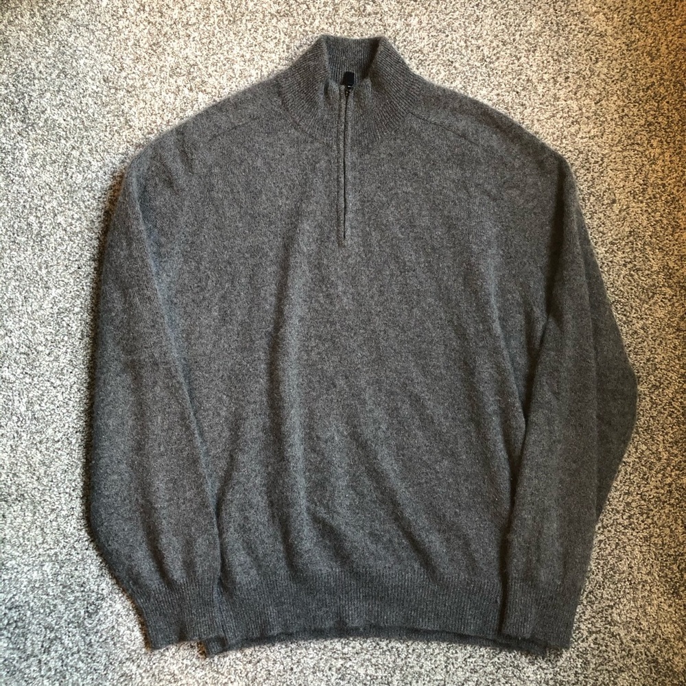 John Ashford half zip up cashmere sweater